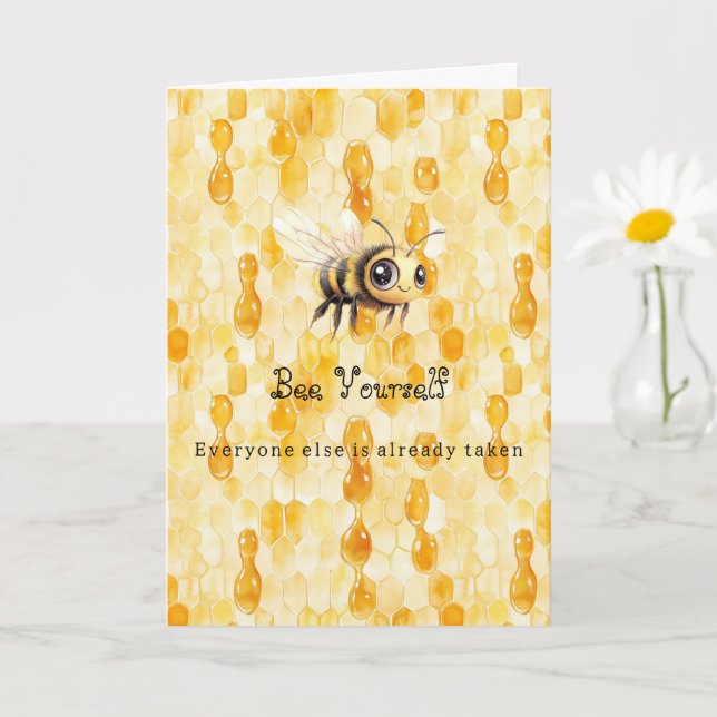 Tarjeta Abeja Tú Mismo Miel de Oro (Planta pequeña)