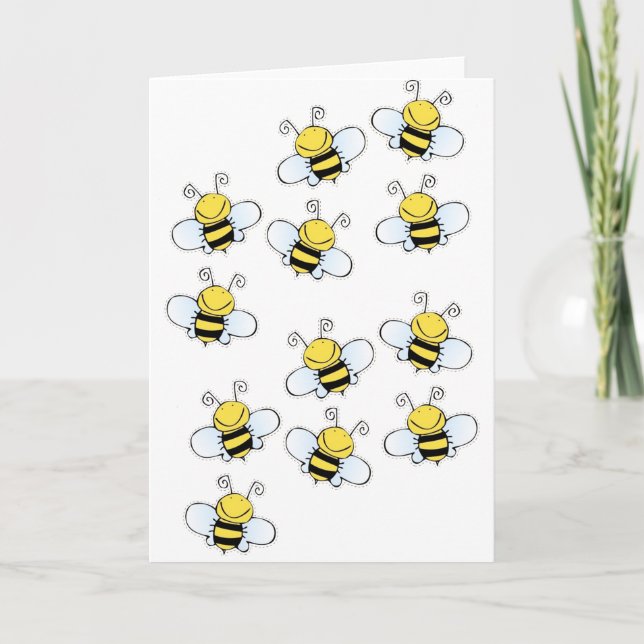 Tarjeta Abejas de miel (Anverso)