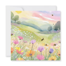 Abejas de primavera Campos de flores | Naturaleza 