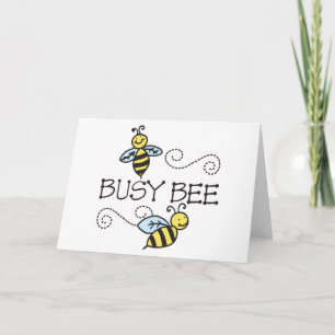 Tarjeta Abejas ocupadas