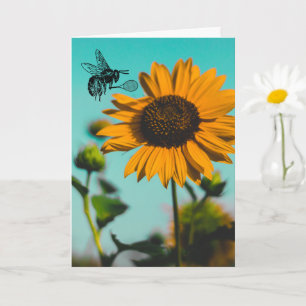 Tarjeta Abejorro Tenis Girasol