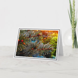 Tarjeta abeto azul colorado