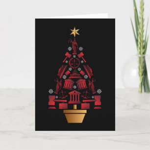 Tarjeta Abogado Árbol de Navidad