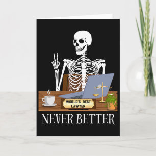 Tarjeta Abogado Divertido Halloween 