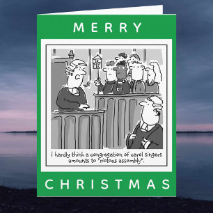 Tarjeta Abogados legales Navidades divertidos de Personali