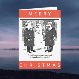 Tarjeta Abogados Legales Y un Cómic de Navidad de Muñeco d