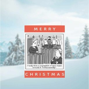 Tarjeta Abogados Legales Y Un Muñeco de Nieve Feliz Navida