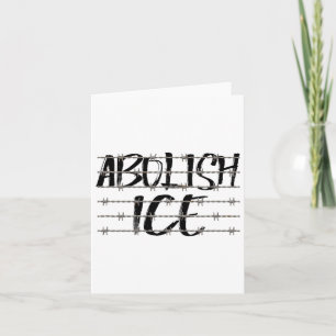 Tarjeta Abolición De La Protesta Con Alambre De Hielo Y Re