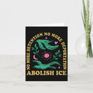 Tarjeta Abolición De La Protesta De Retro De Hielo Y Resis