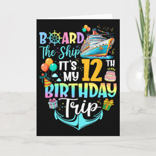 Tarjeta Aborda El Barco Es Mi Viaje De Cumpleaños Número 1