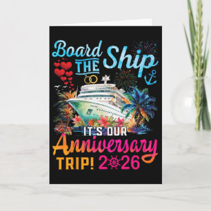 Tarjeta Aborda El Barco Es Nuestro Viaje De Aniversario 20