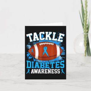 Tarjeta Abordar la diabetes de fútbol conciencia niño Cint