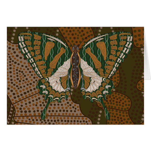 Tarjeta aborigen de Swallowtail (Anverso (Horizontal))