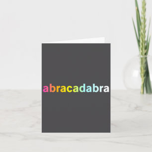 Tarjeta Abracadabra - Cita divertida y genial de magia 