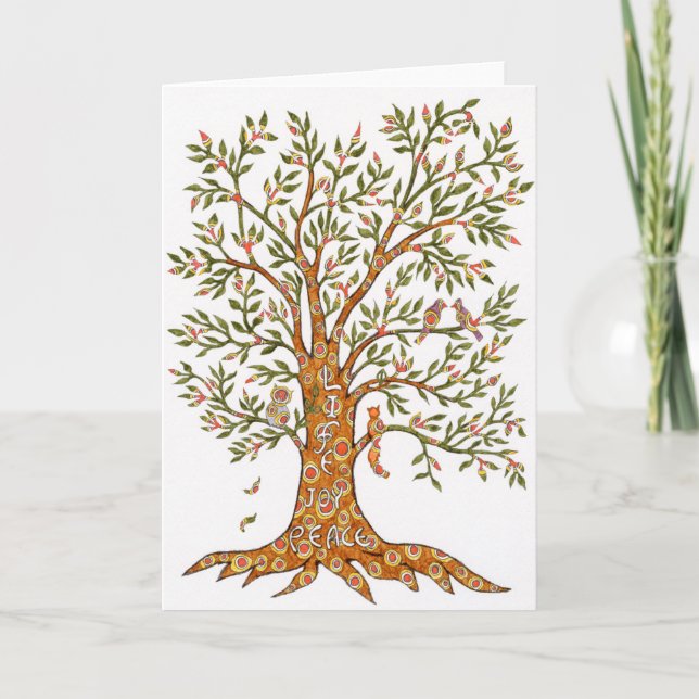 Tarjeta ¡abrace un árbol hoy! (Anverso)