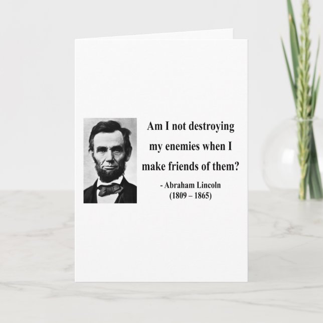 Tarjeta Abraham Lincoln Cita 12b (Anverso)