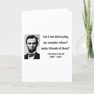Tarjeta Abraham Lincoln Cita 12b