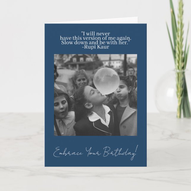 Tarjeta Abraza tu cumpleaños (Anverso)
