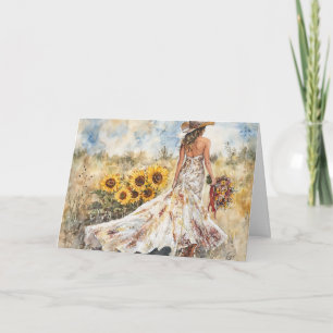 Tarjeta Abrazando con valentía la eternidad con los giraso