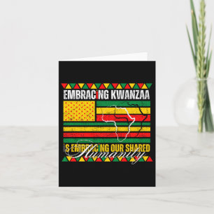 Tarjeta Abrazando Kwanzaa Es Nuestro Humanidad Africana A
