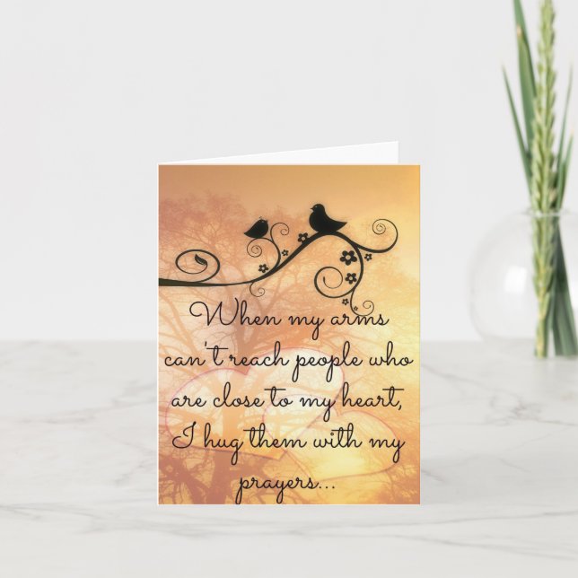 Tarjeta Abrazarte Con Mis Oraciones Notecard (Anverso)