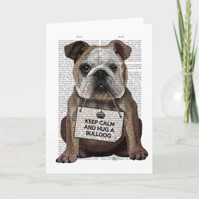 Tarjeta Abrazo de Bulldog (Anverso)