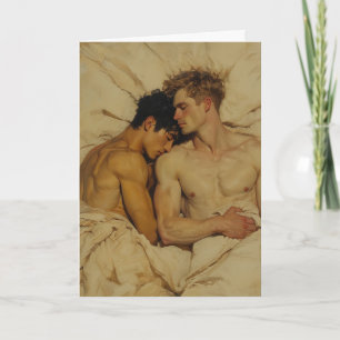 Tarjeta Abrazo de huevo-tempera
