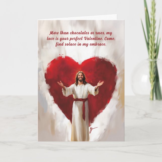 Tarjeta Abrazo de Jesús (Anverso)