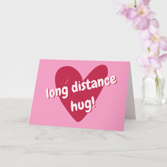 Tarjeta ¡Abrazo de larga distancia! El día de San Valentín (Orquídea)