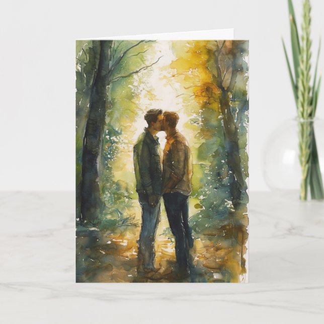 Tarjeta Abrazo de limpieza del bosque (Anverso)