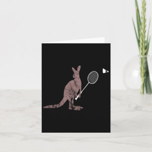 Tarjeta Abrazo de marsupiales de Kangaroos Dminton Austral