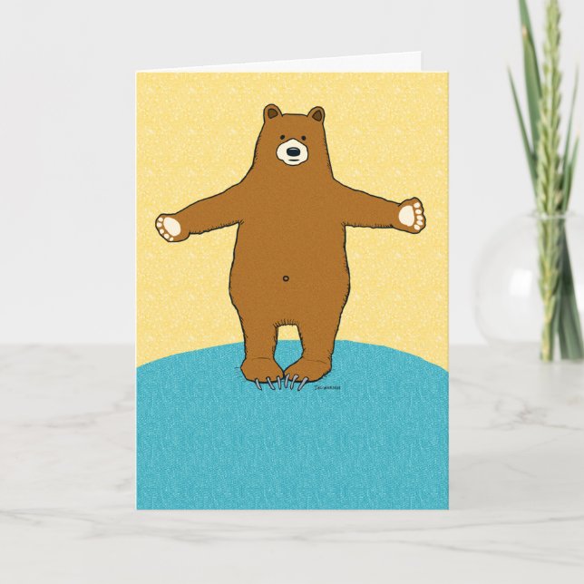 Tarjeta Abrazo de oso complementario (Anverso)