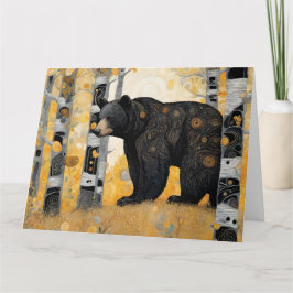 Tarjeta Abrazo de oso lindo pensando en ti