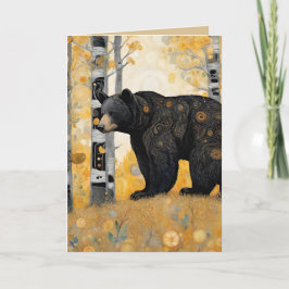 Tarjeta Abrazo de oso lindo pensando en ti