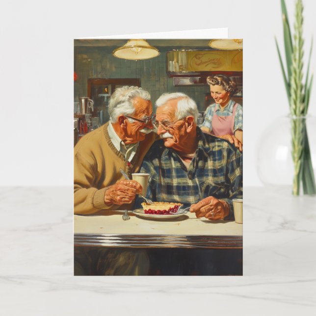 Tarjeta Abrazo de tarta de cereza (Anverso)