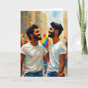 Tarjeta Abrazo del Desfile del Orgullo