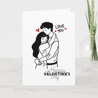 Tarjeta Abrazo del Día de San Valentín