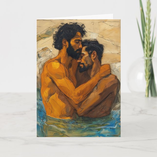 Tarjeta Abrazo del río tranquilo (Anverso)