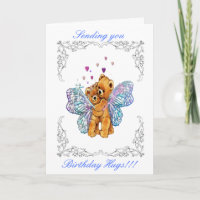 Abrazos de oso del cumpleaños