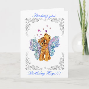Tarjeta Abrazos de oso del cumpleaños