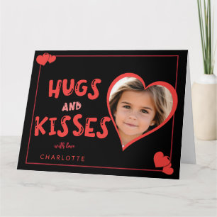 Tarjeta Abrazos y Besos Día de San Valentín Foto Personali