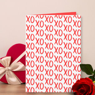 Tarjeta Abrazos y Besos Texto Personalizado San Valentín