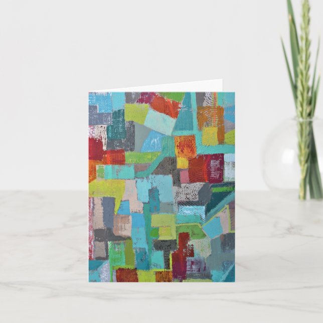 Tarjeta Abrigo de muchos colores Blank Notecard (Anverso)