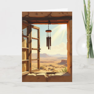 Tarjeta Abrir ventana en el desierto   Cumpleaños
