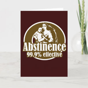 Tarjeta Abstinencia 99% Humor religioso efectivo