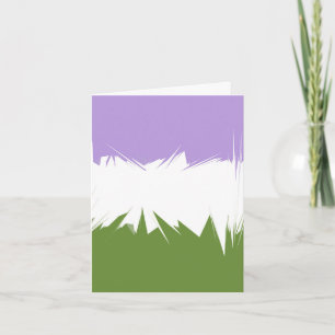Tarjeta Abstract Genderqueer Pride Flag