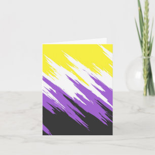 Tarjeta Abstract Nonbinary Pride Flag   