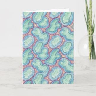 Tarjeta Abstract Organic Fluid Pattern Blank