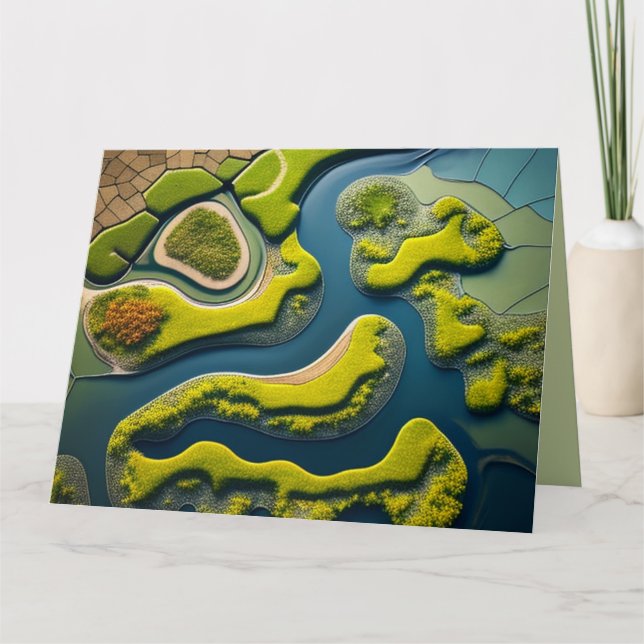 Tarjeta Abstract River Estuary (Anverso)