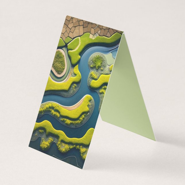 Tarjeta Abstract River Estuary (Anverso)